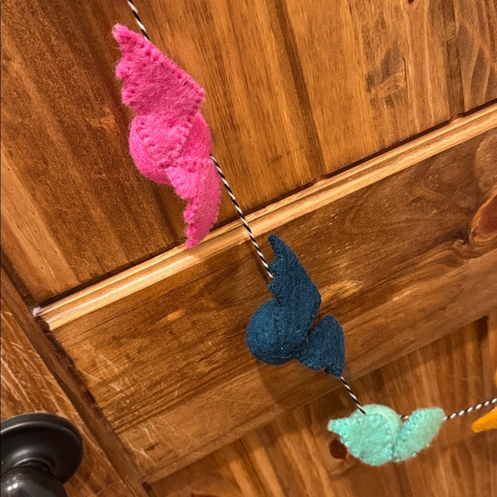 Bat Felt Halloween Garland by Kailo Chic - Picture 2 of 3